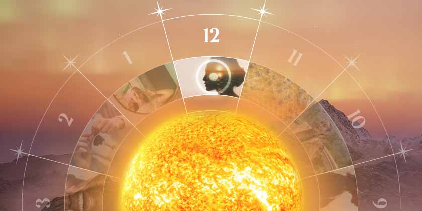 sol en la casa 12